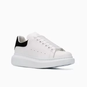 Alexander McQueen White Sneakers McQueen Oversized Sneakers Designer White Chunky Sneakers Alexander McQueen Leather Shoes Luxury White Sneakers