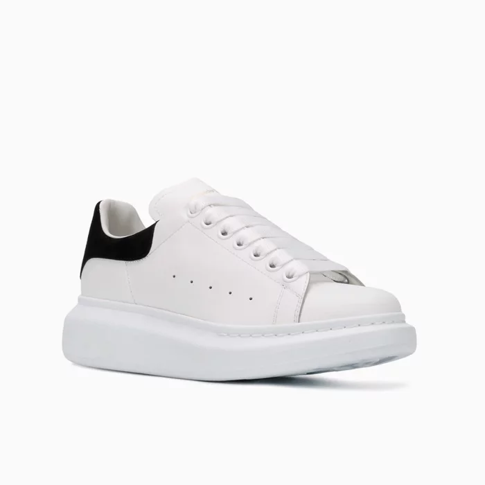 Alexander McQueen White Sneakers McQueen Oversized Sneakers Designer White Chunky Sneakers Alexander McQueen Leather Shoes Luxury White Sneakers