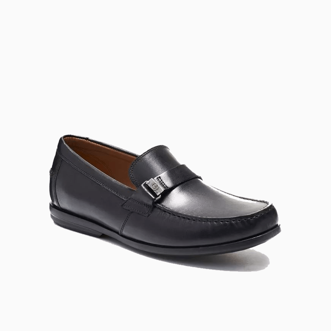 Clarks Un Gala Step Black Leather Shoes - ONLYBRANDSJO