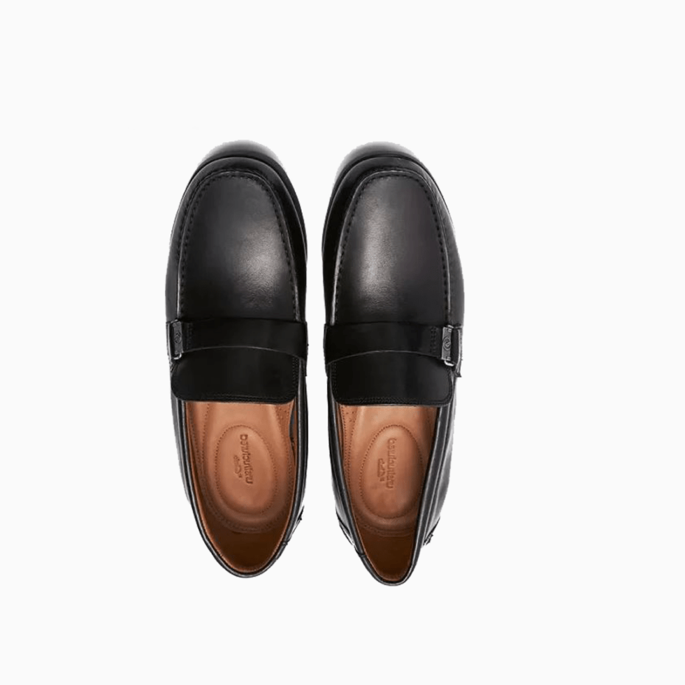 Clarks Un Gala Step Black Leather Shoes - ONLYBRANDSJO
