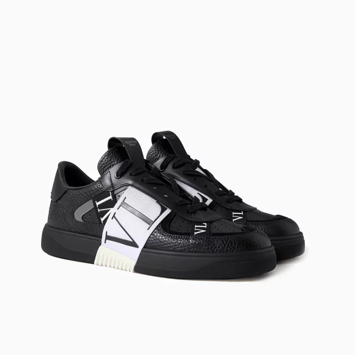 Valentino Garavani Black Sneakers Valentino Luxury Sneakers Valentino Leather Sneakers Men Designer Black Sneakers