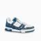 Louis Vuitton Trainer Sneakers LV White Navy Shoes Louis Vuitton Basketball Sneakers Luxury Designer Trainers Louis Vuitton Streetwear Shoes