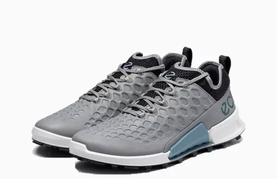 ECCO Golf Gray ECCO Men’s Golf Shoes Genuine Leather Ecco Sneakers ECCO Grey Golf Footwear Men’s ECCO Leather Sneakers