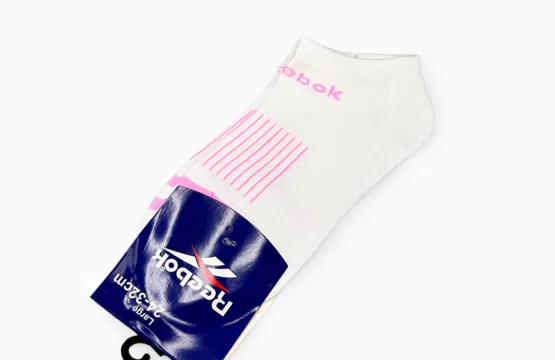 Reebok Hilfiger Short White Pink Socks