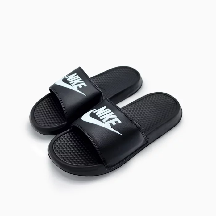 Nike Benassi JDI Slides Nike Benassi Black White Nike JDI Slides Nike Shower Slides