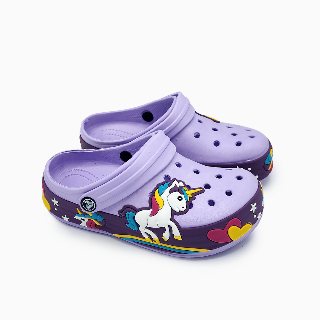 Crocs Unicorn Print Slip-On Clogs purple - ONLYBRANDSJO