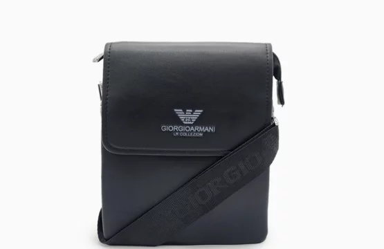 Giorgio Armani Black Leather Shoulder Bag