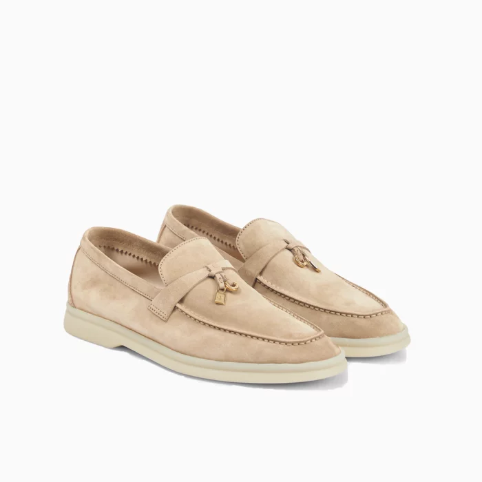 Loro Piana Beige Suede Shoes Loro Piana Suede Footwear Loro Piana Men Shoes Luxury Suede Shoes Men