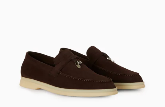 Loro Piana Brown Suede Shoes Loro Piana Suede Footwear Loro Piana Men Shoes Luxury Suede Shoes Men