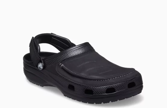 Crocs Vista II Men Crocs Leather Look Clogs Crocs Black Clogs Men Crocs Everyday Comfort Shoes
