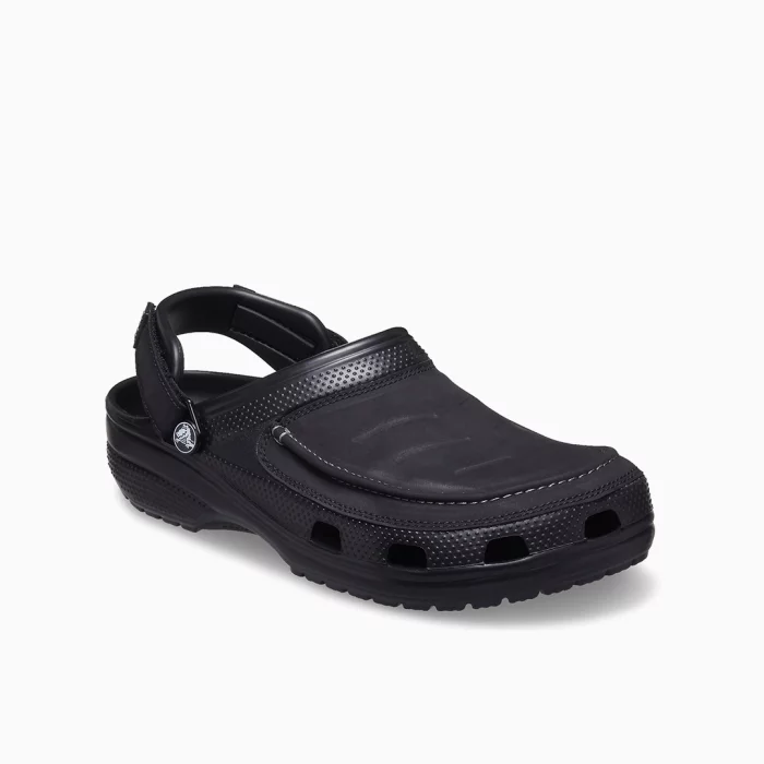 Crocs Vista II Men Crocs Leather Look Clogs Crocs Black Clogs Men Crocs Everyday Comfort Shoes