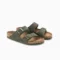 Arizona Vegan Olive Vegan Birkenstock Sandals Birkenstock Olive Green Birkenstock Arizona Vegan Olive Two-Strap Birkenstock