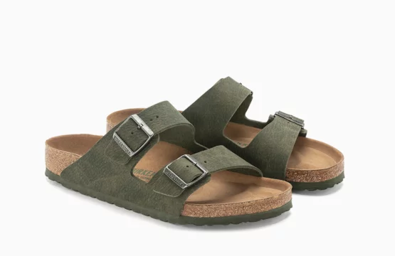 Arizona Vegan Olive Vegan Birkenstock Sandals Birkenstock Olive Green Birkenstock Arizona Vegan Olive Two-Strap Birkenstock