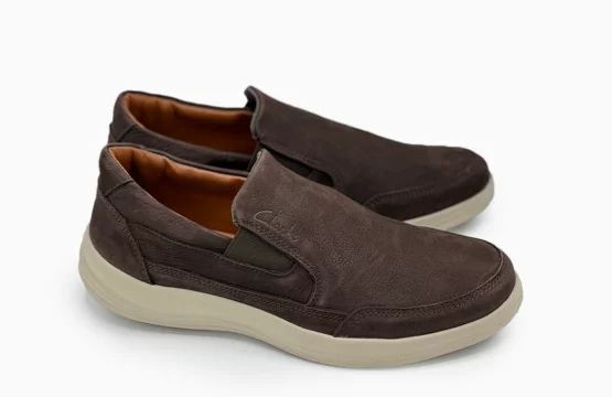 Clarks Step Stroll Brown Clarks Brown Loafer Sneaker Clarks Slip-On Brown Shoes Clarks Men’s Brown Loafer Sneakers Brown Lifestyle Sneakers Clarks