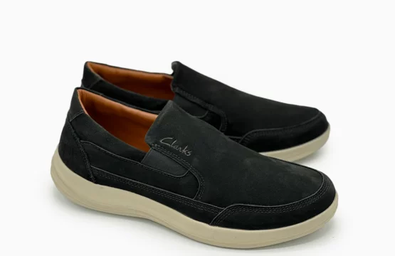 Clarks Step Stroll Edge Black Clarks Black Loafer Sneaker Clarks Slip-On Black Shoes Clarks Men’s Casual Loafers Black Clarks Comfort Sneakers