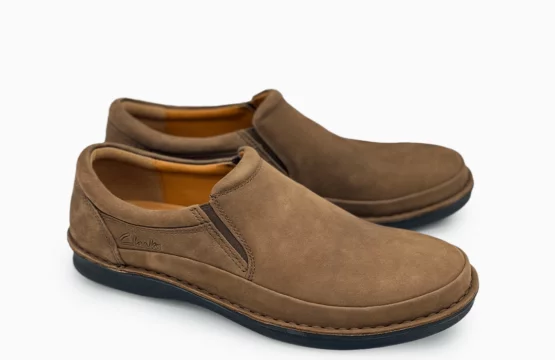 Men’s Brown Leather Shoes Clarks Casual Brown Shoes Brown Smart Casual Shoes Leather Slip-On Clarks