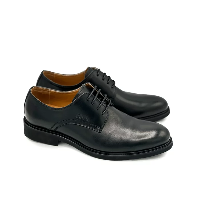 Clarks Black Formal Shoes Calf Leather Dress Shoes Clarks Men’s Lace Up Black Office Shoes Clarks Men’s Leather Business Shoes