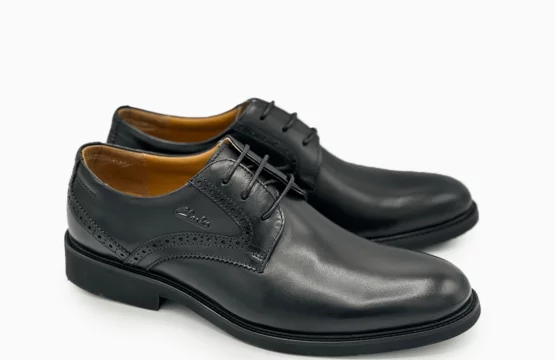 Clarks Ronan Black Clarks Leather Lace-Up Shoes Men’s Black Dress Shoes Clarks Clarks Office Formal Shoes Black Leather Ronan Clarks