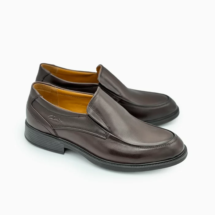 Clarks Greenpoint Brown Brown Slip-On Clarks Men’s Brown Leather Clarks Clarks Office Casual Slip On Brown Smart Casual Shoes