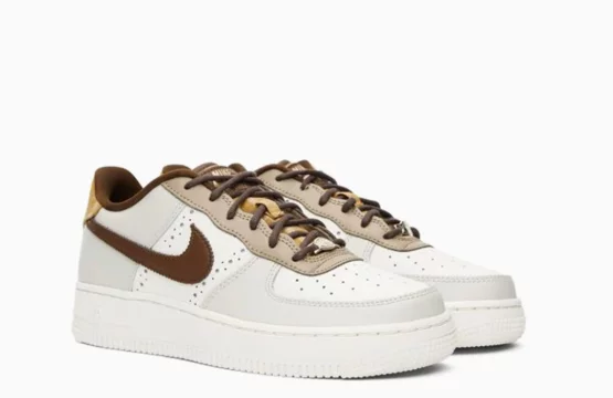 Nike Air Force 1 Jordan Air Force 1 brown and white sneakers Nike AF1 LV8 men shoes Lifestyle Nike sneakers