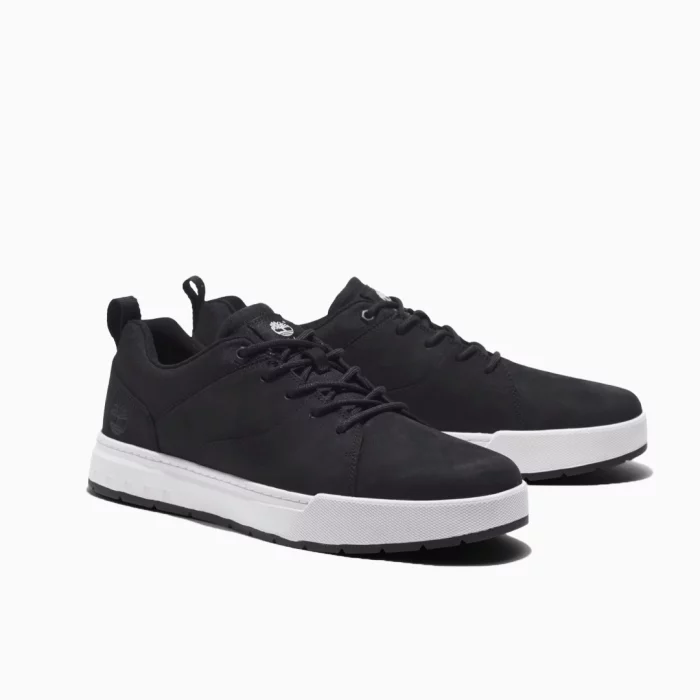 Timberland Black Sneakers Leather Timberland Shoes Timberland Maple Grove Black Timberland Men’s Lifestyle Shoes Black Timberland Casual Sneakers