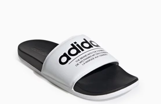 Adilette Comfort White Black
adidas Cloud White Slides
Adilette Black Logo Slides
adidas Comfort Shower Slides
White adidas Slides