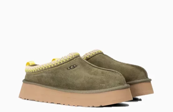 UGG Tazz Jordan UGG platform slippers UGG Burnt Olive shoes UGG suede slippers Indoor outdoor UGG