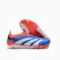 Adidas Blue Red football boots Adidas laceless Predator soccer cleats Adidas Predator FG collection Adidas firm ground professional boots