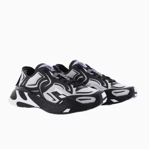 Dolce & Gabbana Black Sneakers Dolce & Gabbana Leather Shoes Italian Designer Black Sneakers Luxury Black Casual Sneakers Dolce & Gabbana Lifestyle Footwear