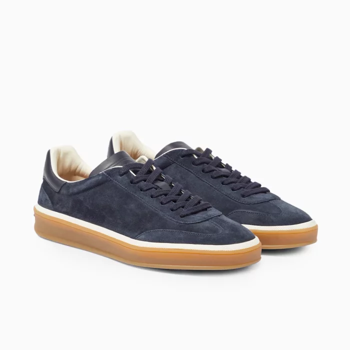 Loro Piana Tennis Walk Sneakers Loro Piana Navy Suede Sneakers Loro Piana Luxury Sneakers Designer Sneakers Men