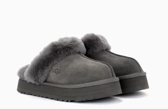 UGG Disquette Jordan UGG platform slippers UGG gray suede shoes UGG women’s slippers