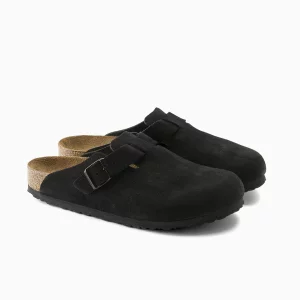 Birkenstock Soft Footbed Black Birkenstock Boston Suede Birkenstock Black Clogs Comfort Suede Birkenstocks