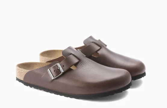 Boston Grip Roast Brown Birkenstock Boston Vintage Leather Birkenstock Grip Outsole Clogs Boston Roast Brown Leather Birkenstock Leather Clog Men Women