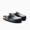 Birkenstock Boston Navy Boston Leather Navy Birkenstock Leather Clogs Navy Boston Slip-On Boston Clog Leather Navy