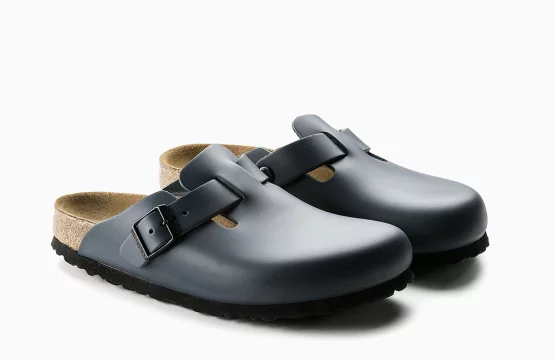 Birkenstock Boston Navy Boston Leather Navy Birkenstock Leather Clogs Navy Boston Slip-On Boston Clog Leather Navy
