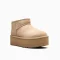 UGG Ultra Mini Jordan UGG beige platform boots UGG sand suede boots UGG women’s platform footwear Lifestyle UGG fashion