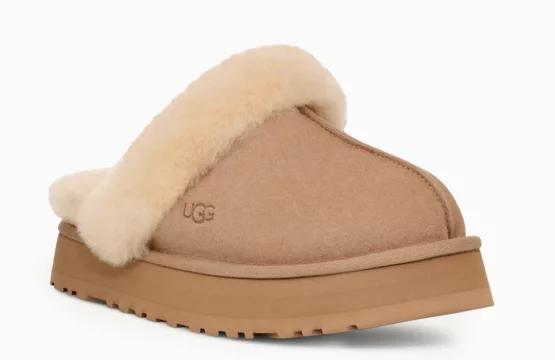 UGG Disquette Jordan UGG platform slippers UGG beige suede shoes UGG women’s slippers Lifestyle UGG footwear