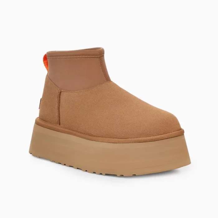 UGG Mini Dipper Jordan UGG brown suede boots UGG zip-up boots UGG women’s ankle boots Lifestyle UGG footwear