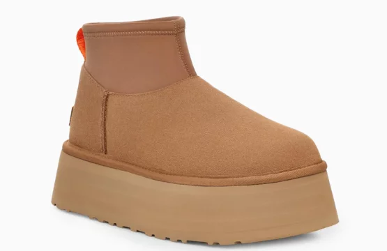 UGG Mini Dipper Jordan UGG brown suede boots UGG zip-up boots UGG women’s ankle boots Lifestyle UGG footwear