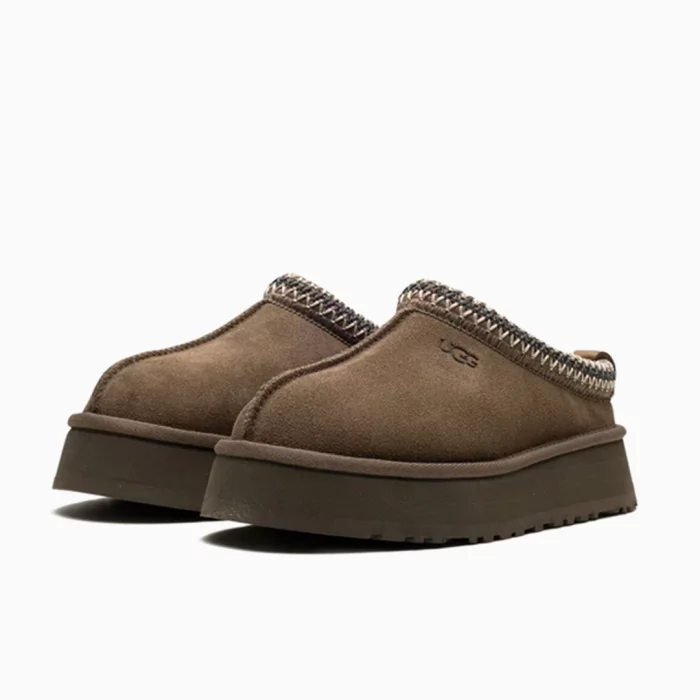 UGG Tazz Jordan UGG platform slippers UGG Brown women shoes UGG suede slippers Indoor outdoor UGG