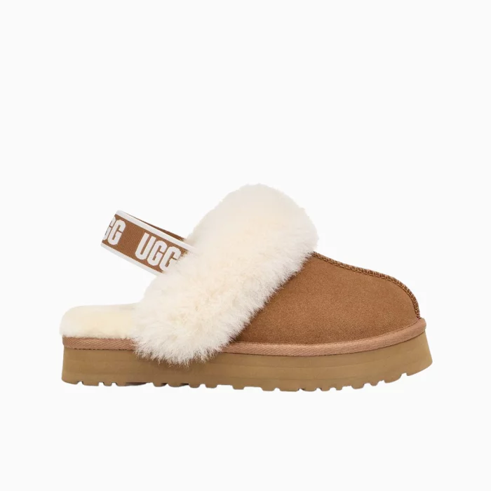 UGG Funkette Jordan UGG platform slippers UGG brown suede boots UGG women’s platform shoes Lifestyle UGG footwear