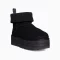 UGG platform boots Jordan UGG black felted mini boots UGG Classic Mini women’s Lifestyle UGG platform UGG wool-lined boots