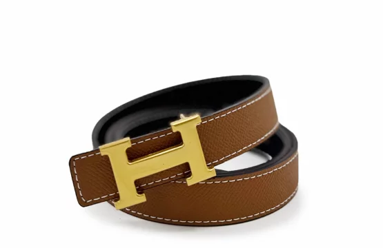 Hermes Swift Epsom Mini Constance H Belt Brown Gold