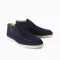 Loro Piana Open Walk Boots Loro Piana Navy Ankle Boots Loro Piana Suede Ankle Boots Luxury Ankle Boots Men