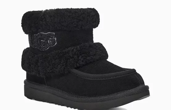 UGG Ultra Mini Jordan UGG Fluff Black boots UGG fuzzy ankle boots UGG women’s mini boots Lifestyle UGG footwear