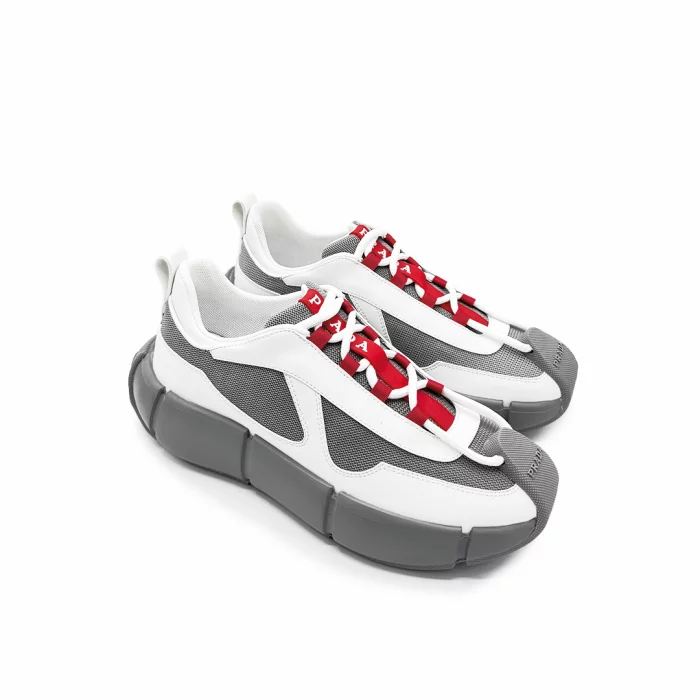 Prada Cloudbust Thunder Sneakers Prada White Grey Technical Sneakers Prada Chunky Sneakers Prada Luxury Sneakers