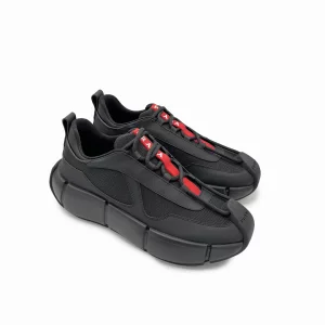 Prada Cloudbust Thunder Sneakers Prada Black Technical Sneakers Prada Chunky Sneakers Luxury Designer Sneakers