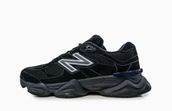 NB 9060 black sneakers 9060 all-black edition New Balance 9060 black men sneakers Triple black New Balance lifestyle shoes New Balance 9060 SBS cushioning