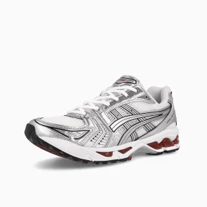 Asics Gel Kayano 14 Jordan Asics White Silver running shoes Asics Gel Kayano men’s sneakers Asics retro performance footwear