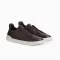 Zegna Triple Stitch Brown Zegna Suede Sneakers Zegna Brown Leather Sneakers Luxury Brown Slip-On Sneakers Zegna Designer Footwear